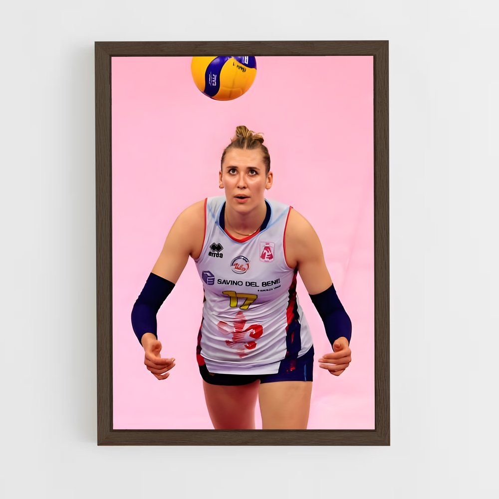 Poster Saut de Championne – affiche Volleyball (vue 5)